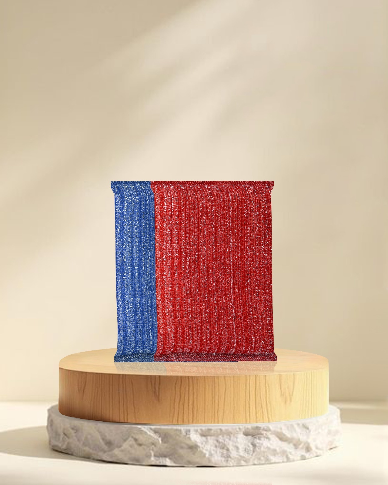 Foam Shinny Scrub Pad Premium 90 mm x 130 mm x 17 mm | Non-Scratch High-Quality Cleaning Pad