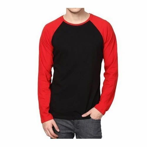 Mens Full Sleeve Round Neck T Shirt