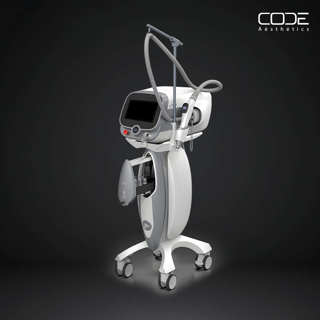 Q Switched Nd Yag Laser Tattoo Removal Machine - Color: White & Grey