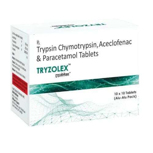 Trypsin Chymotrypsin, Aceclofenac & Paracetamol Tablets