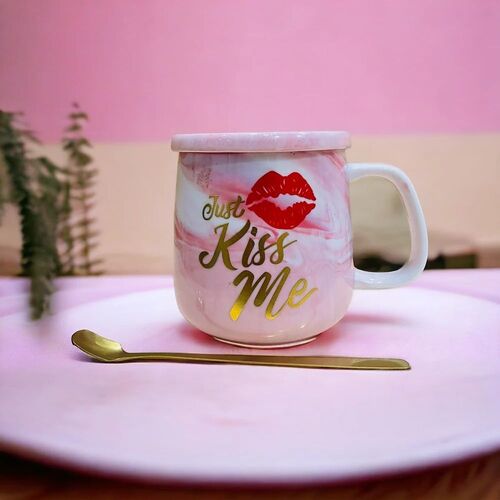 Coffee Mugs With Lid Spoon