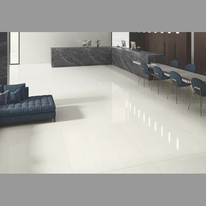 Galaxy Vanilla White 1200X1800 Glossy Granite Full Body Tile - Grade: First Quality