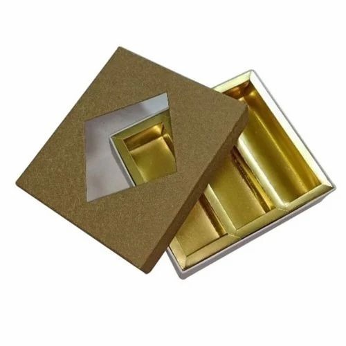Golden Colored Dry Fruit Box