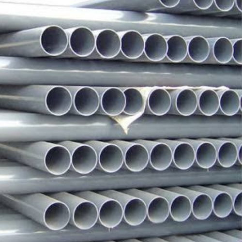 Plastic PVC Pipes - PVC, Gray, Cylindrical | Lightweight, Corrosion Resistant, Leak-Proof Flow
