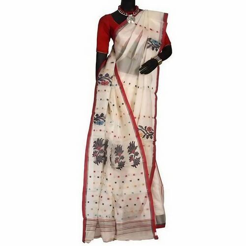 Printed Tussar Silk Saree