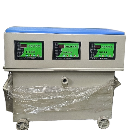 40 Kva Servo Voltage Stabilizer - Metal, Rectangular Gray, 220V AC to DC, Three Phase | Microcontroller Operated, Digital Display, Shock Thermal Resistant