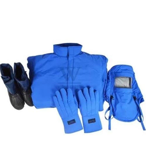 Blue Cryogenic Protective Suit Set