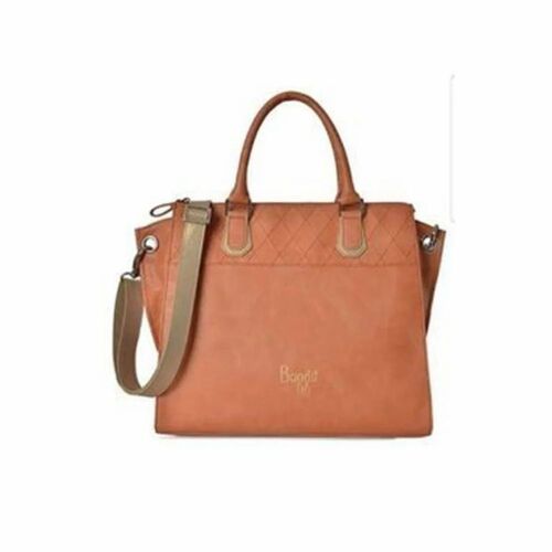 Ladies Orange Polyester Handbag