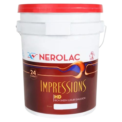 Nerolac Impression Hd Paint - 1 Liter, Smooth Finish, Matt Gloss | Waterproof, Fast Drying, High Strength
