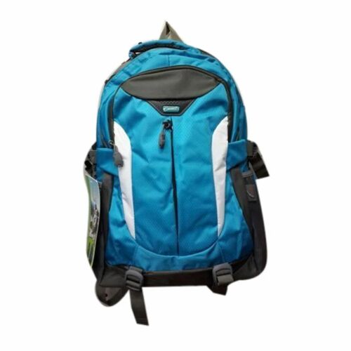 Polyester Sky Blue College Bag