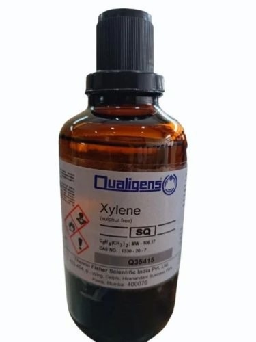 Qualigens Suphur Free Xylene - 500 ml Bottle, 99% Purity | Lab Grade Liquid for Laboratory Use