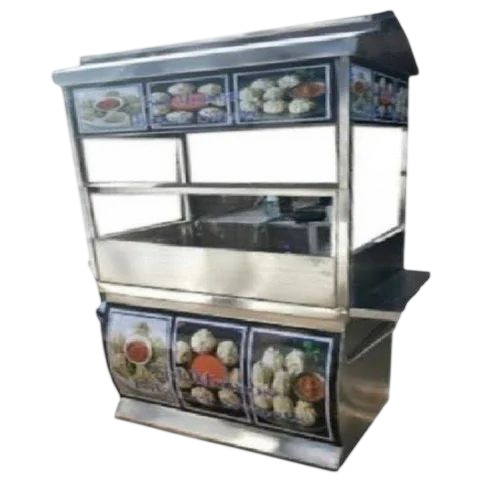 Ss Momos Counter - Stainless Steel, Customized Size, LPG Powered | Industrial Use, Heavy Duty, Rectangle Shape