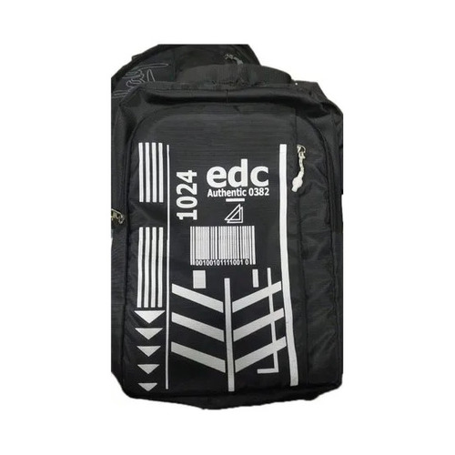 Black Printed College Bag