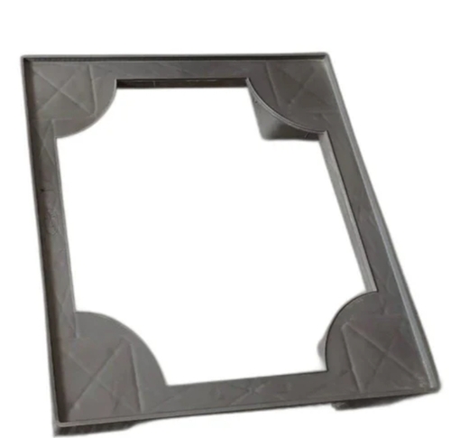 Grey Plastic Fridge Stand - 30x30 Inch, Grey | Durable Material, Heavy Load Support, Anti-Slip Base, Rust Resistant, Space Saving Design