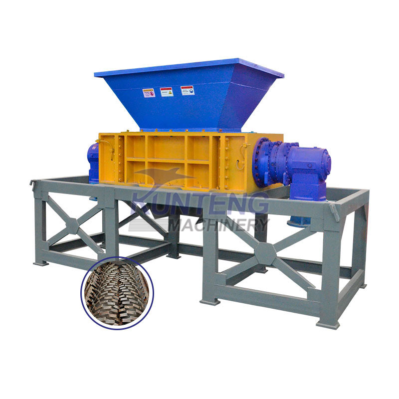 Industrial Double Axis Banana Tree Coconut Shell Wood Rubber Wooden Tray Shredder - Automatic Grade: Fully Automatic