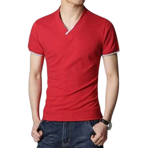 Mens Half Sleeve Plain T Shirt