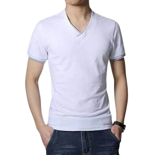 Mens Half Sleeve V Neck T Shirt