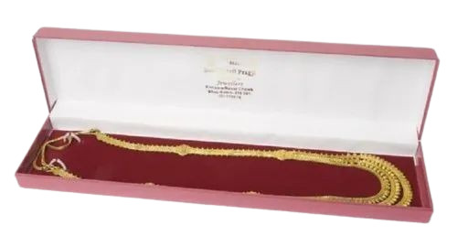 Plastic Chain Jewelry Box - Plastic 14mm Thickness Maroon Rectangular | Biodegradable Eco-Friendly Folding Fine Finish