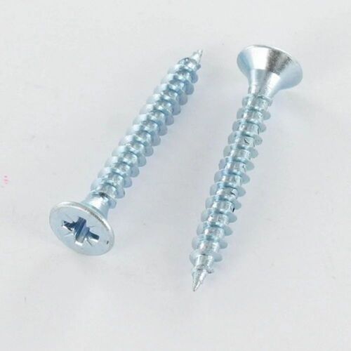 3 Mm Iron Chipboard Screw - Mild Steel, 3 Mm, Silver | Corrosion Protection, Durable, Industrial Use