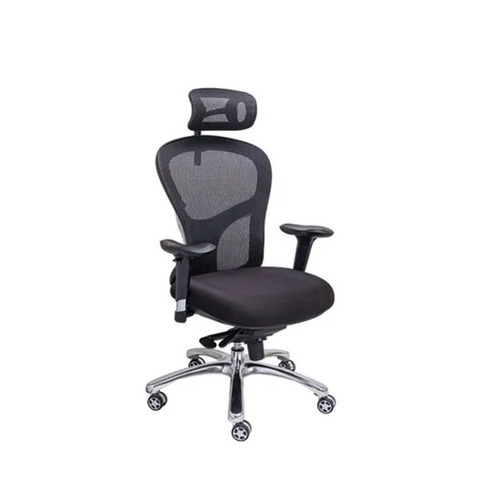 ABP-587 Mesh Office Chair - Stainless Steel Frame 18 Inch Height Black | Durable Easy to Clean Eco-Friendly Skin Friendly