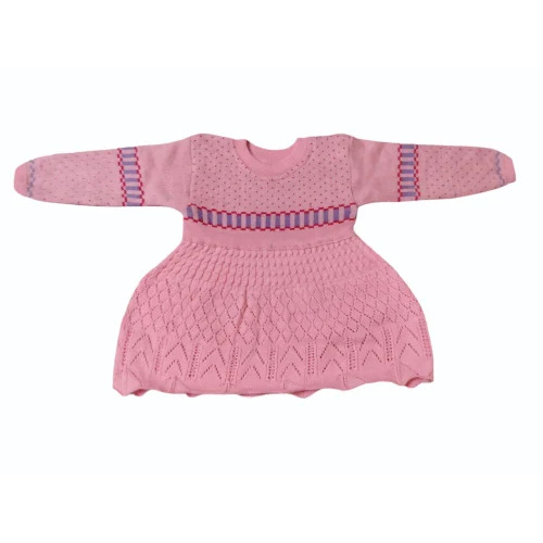 Baby Girl Woolen Sweater Frock Set