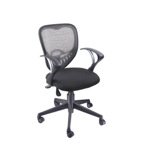 ABP-605 Mesh Office Chair - Stainless Steel Frame, Foam Seat, Black | Durable, Easy to Clean, Eco-Friendly, Skin Friendly