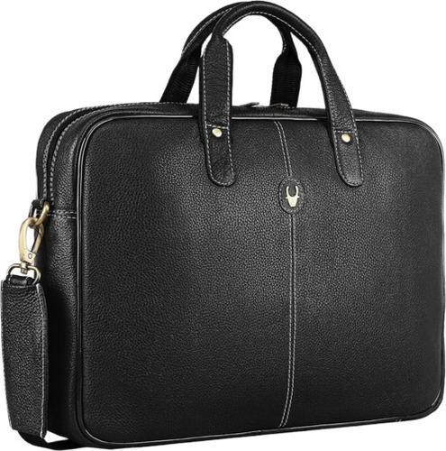 Black Laptop Leather Bag
