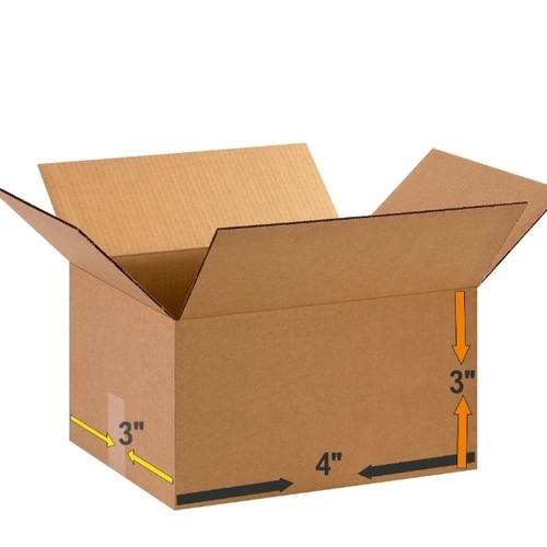 Carton Box - Kraft Paper, All Sizes, Brown | Durable, Lightweight, Stackable, Recyclable, Tear and Moisture Resistant