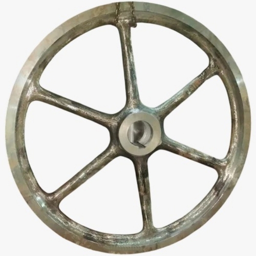 Cast Iron Round Crane Pulley - Cast Iron, All Sizes, Silver | Load Bearing, Corrosion Resistant, Smooth Rotation
