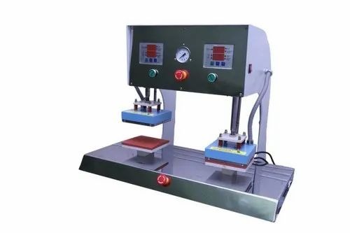 Mini Double Station Heat Press Machine - Mild Steel, 300-400Â°C, 1-5 kW, Single Phase | Automatic