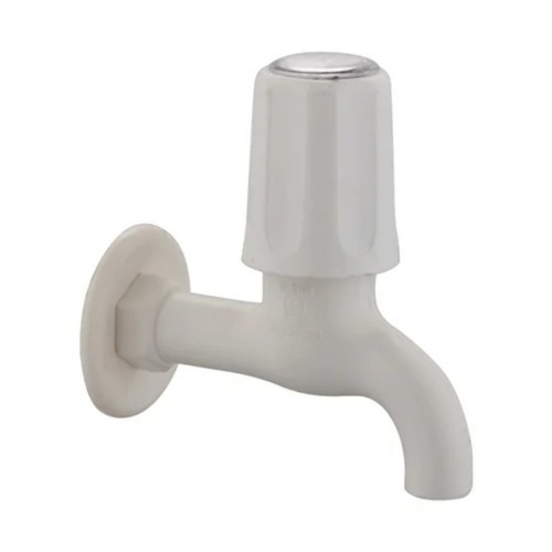 Pillar Cock - HDPE, Round, White | Durable, Corrosion-Resistant, Leak-Proof, Easy Installation