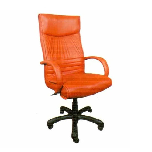 Red High Back Leather Office Chair