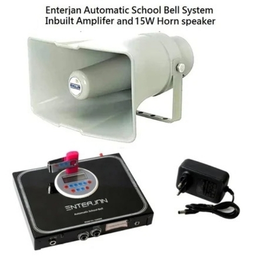 School Bell Timer - Metal, Multi Color, 220-440 Volt | Automatic Scheduling, Digital Display, Loud Volume, Battery Backup