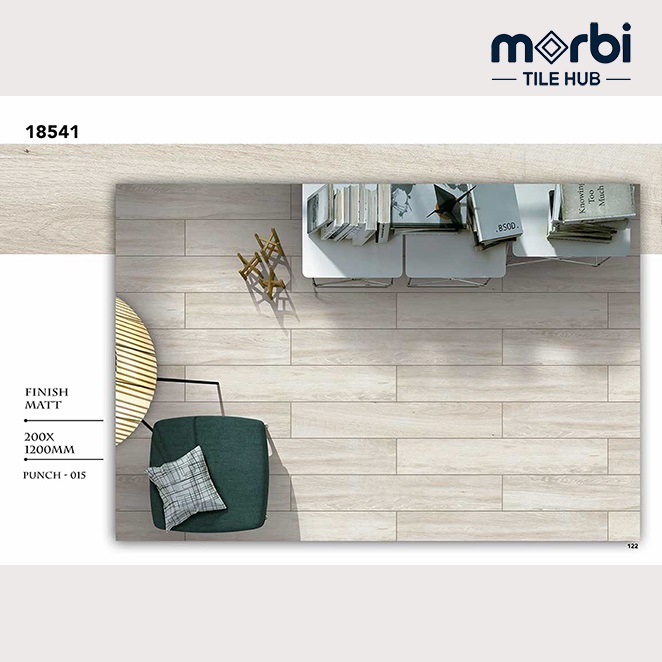 Soft Ivory Wood Look 200X1200 Rustic Wooden Plank Tiletuario Tiles - Color: Grays