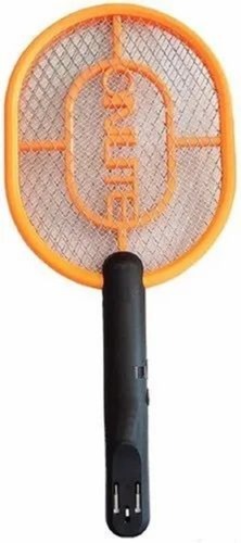 Abs Plastic Mosquito Swatter Bat - ABS Plastic, Free Size, Black and Orange | Easy To Use, Portable, For Adults Home Use