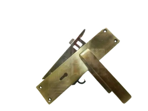 Brass Quba Mortise Door Lock - Brass, Golden Finish, Standard Size | Durable, Keys Included, Good Security, 1 Year Warranty