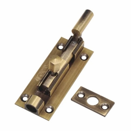 Cranked Brass Tower Bolt