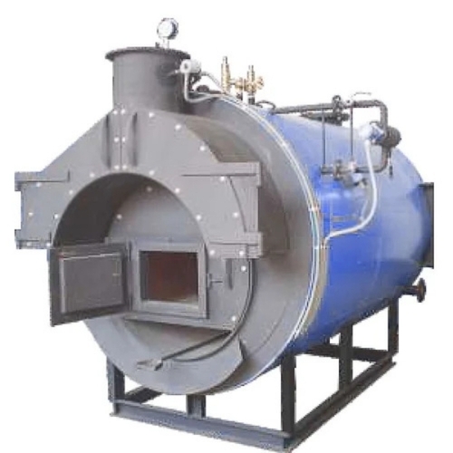 Electric Solid Fuel Boiler - Metal, Standard Size, Blue, Oil Fired 380V, High Pressure, Automatic Operation, Low Maintenance