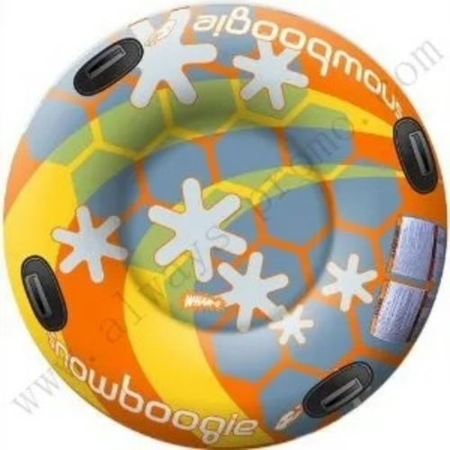 Pvc Inflatable Snow Tube With Plastic Handles For Skiing