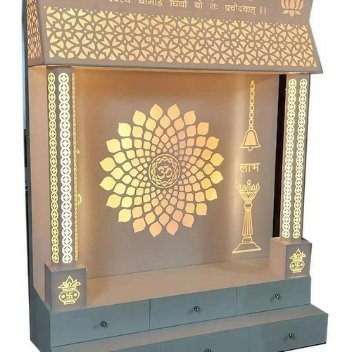 Smooth Finish Corian Mandir - Color: 1