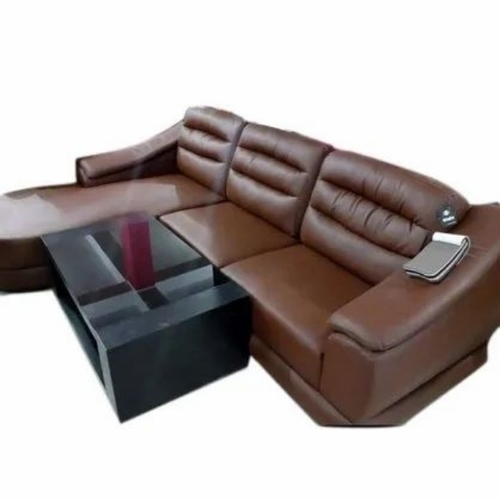 Wood Brown 5 Seater Sofa Set