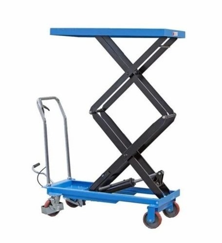 1000 Kg Electrical Scissor Lift - MS, 30 Feet Working Height | Hydraulic Lift, Rust Proof, Handrail Provided