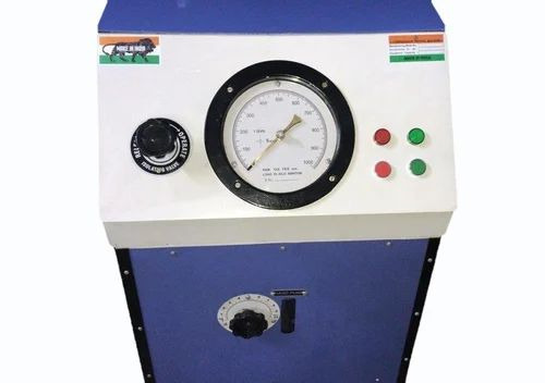 Compression Testing Machine 2000 - Mild Steel, Blue and White, 2000 kN, Analog Display | Single Phase, Concrete Cube Use