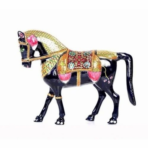 Horse Decorative Handicraft - Color: Brown
