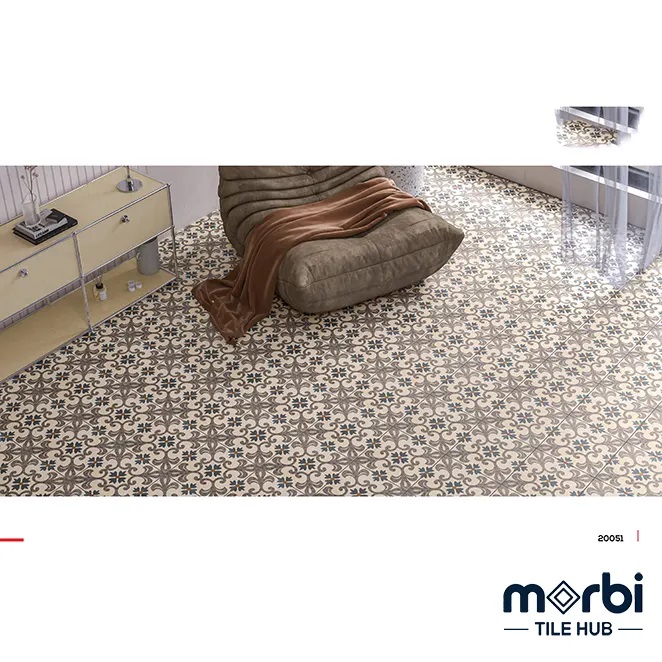 Light Grey Stone 200X200Mm Matt Finish Vitrified Tile - Color: Beige