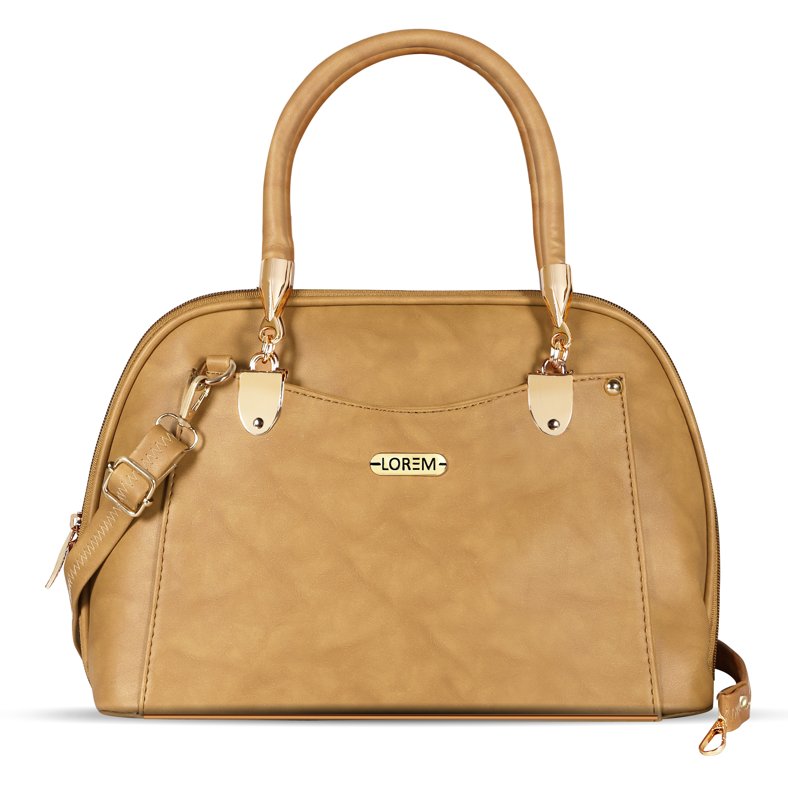 Lorem Cream Gorgeous Faux Leather Handbag For Women And Girls Hb01 - Coating Type: Protective Pu Coating