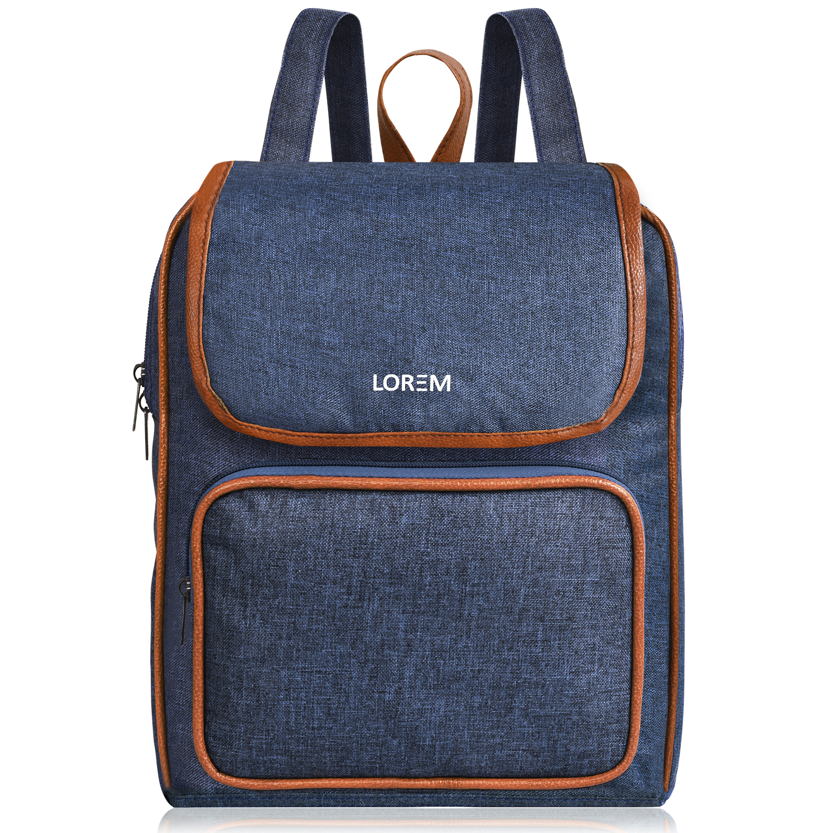 LOREM Linen PVC BackPack For Womens BP06