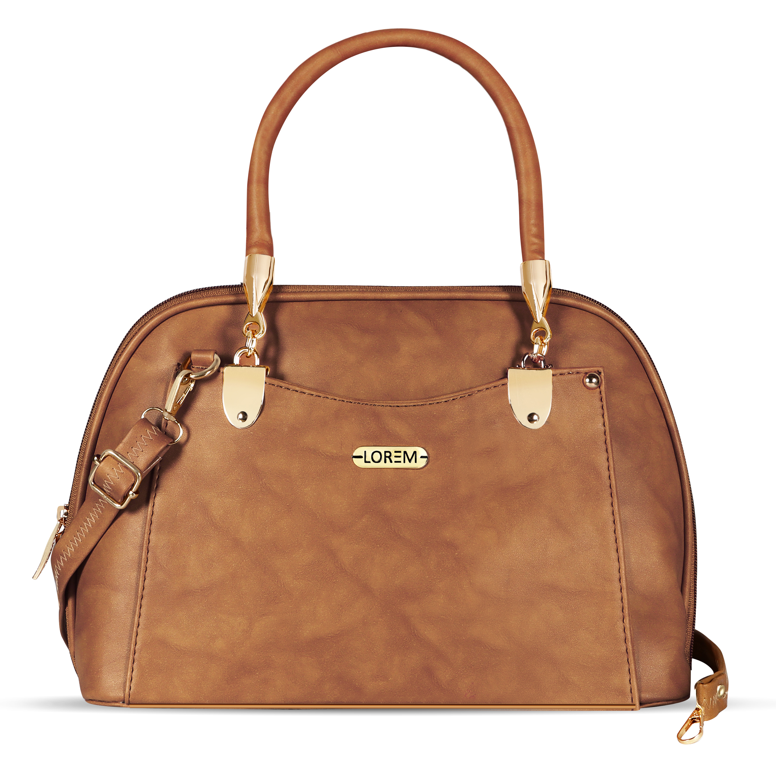 Lorem Orange Gorgeous Faux Leather Handbag For Women And Girls Hb03 - Coating Type: Protective Pu Coating