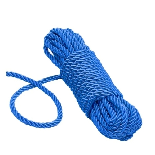 Nylon Rope - Nylon, Standard Size, Blue | Water Resistant, Weather Resistant, Twisted Style, Higher Strength, Eco-Friendly, Easy Handling