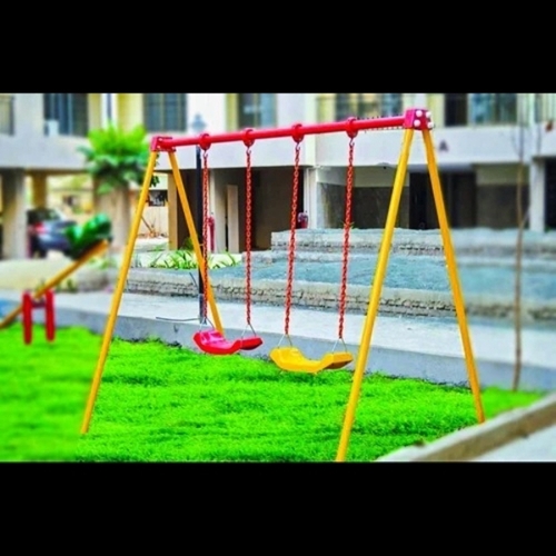 Outdoor playground swing